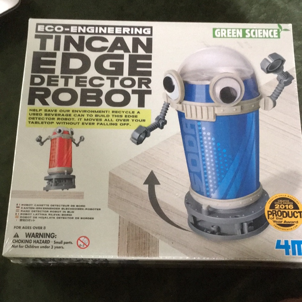 Gift Idea - 4M Tin Can Edge Detector Robot Kit